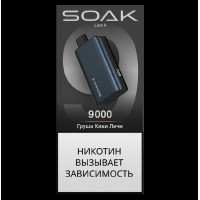 Электронная сигарета SOAK 9 Груша Киви Личи (Pear Kiwi Lychee)