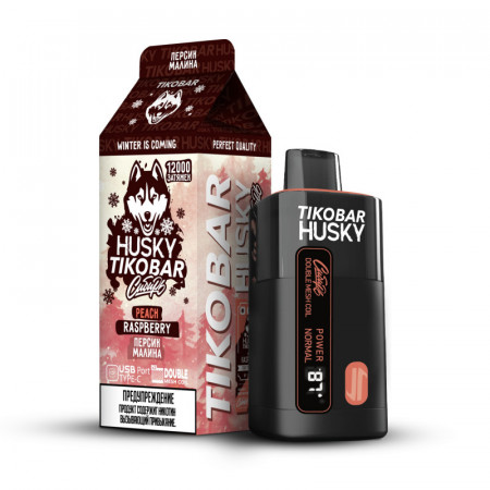 TIKOBAR HUSKY Сибирь Персик малина 12000 затяжек